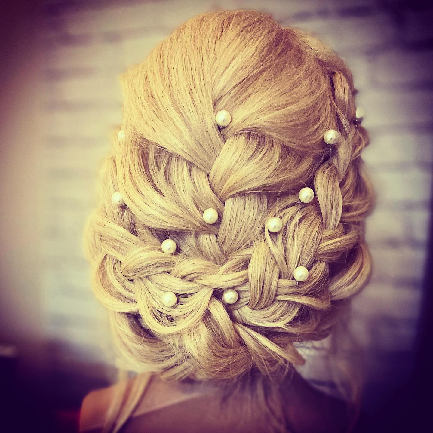 Pearl Braided Updo